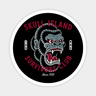 Skull Island Survivors Club - Gorilla - Vintage Traditional Tattoo Magnet